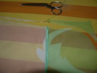 Как соединить два цвета ткани