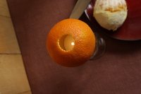 Свеча из апельсина