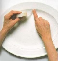 Мраморная тарелка